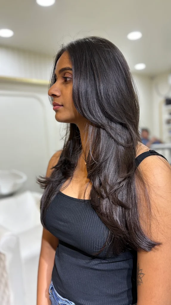 Layered Blowout Styling at 24K Springs Salon Pune
